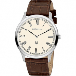 Zegarek kwarcowy w kolorze brązowo-srebrno-beżowym. Brązowe, analogowe zegarki męskie Esprit Watches, ze skóry. W wyprzedaży za 227.95 zł.