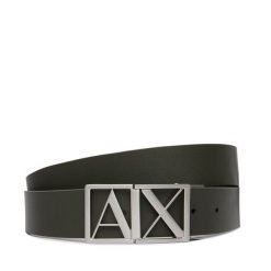 Pasek Armani Exchange. Czarne paski męskie Armani Exchange, bez wzorów. Za 289.99 zł.