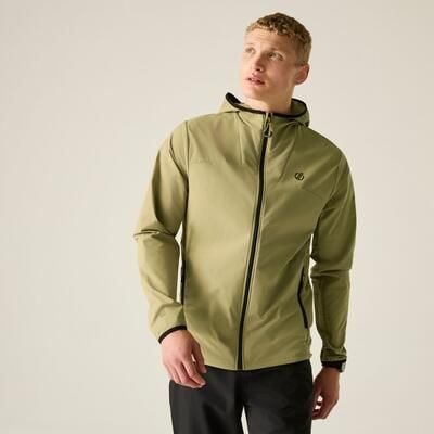 Męska kurtka typu softshell Endurance wodoodporna. Brązowe kurtki męskie Dare 2B, m, bez wzorów, z materiału, sportowe, bez ramiączek, bez kaptura. Za 429.99 zł.