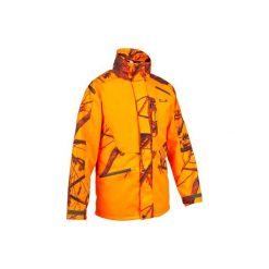 Kurtka myśliwska SUPERTACK 300 CAMO FLUO. Brązowe kurtki męskie SOLOGNAC. Za 299.99 zł.