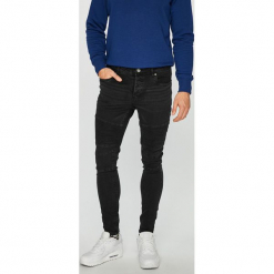 Brave Soul - Jeansy Thomas. Czarne jeansy męskie Brave Soul, z aplikacjami, z bawełny. Za 149.90 zł.