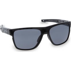Okulary przeciwsłoneczne OAKLEY - Crossrange XL OO9360-0158 Polished Black/Grey. Czarne okulary przeciwsłoneczne męskie Oakley, z tworzywa sztucznego. W wyprzedaży za 509.00 zł.
