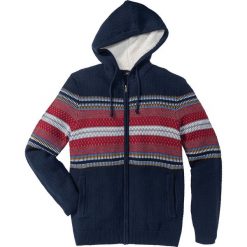 Sweter rozpinany z kapturem Regular Fit bonprix ciemnoniebieski. Kardigany męskie marki bonprix. Za 49.99 zł.