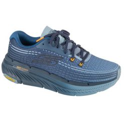 Buty do biegania męskie Skechers Max Cushioning Premier 2.0. Niebieskie buty do biegania męskie Skechers, bez wzorów, z materiału, bez zapięcia, do biegania, skechers sport. Za 449.99 zł.