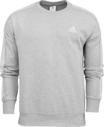 Adidas Bluza męska adidas Essentials French Terry 3-Stripes szara IC9319 S. Szare bluzy nierozpinane męskie ADIDAS, m, bez wzorów, bez ramiączek, bez kaptura. Za 188.10 zł.