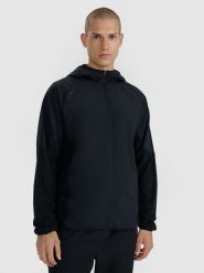 4F Bluza do biegania w terenie Primaloft Active męska - czarna S. Czarne bluzy z kapturem męskie 4f, l, bez wzorów, z materiału, z kapturem. Za 299.99 zł.
