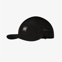 Czapka z daszkiem BUFF SPEED CAP SOLID BLACK. Czarne czapki męskie Buff, bez wzorów, sportowe. Za 86.99 zł.
