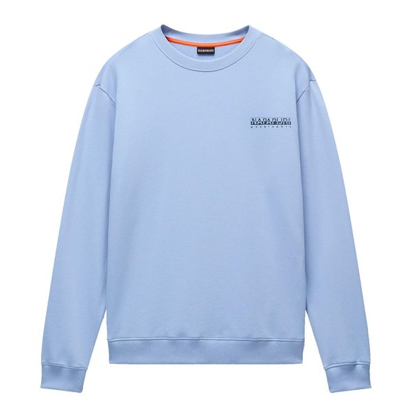 Bluza męska Napapijri B-Sovana C. Niebieskie bluzy nierozpinane męskie Napapijri, l, bez wzorów, bez ramiączek, bez kaptura. Za 239.99 zł.