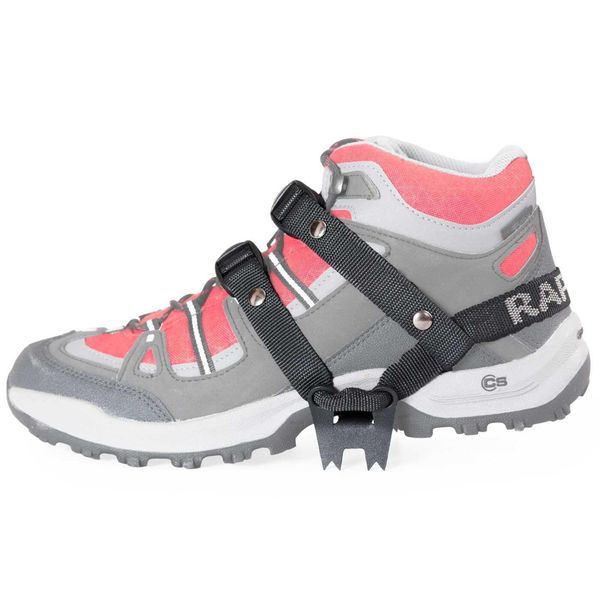 Mini raczki turystyczne Rapeks Pro (38-48 EU). Czarne buty trekkingowe męskie RAPEKS, bez wzorów, bez zapięcia, trekkingowe. W wyprzedaży za 69.90 zł.