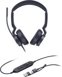 Yealink UH46 Dual UC USB-C/A Zestaw słuchawkowy Przewodowa Opaska na głowę Biuro/centrum telefoniczne USB Type-C / USB Type-A Czarny. Czarne zestawy słuchawkowe yealink. Za 294.04 zł.