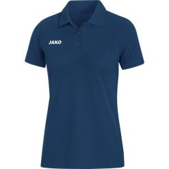 Polo Jako Base. Niebieskie koszulki polo męskie Jako, bez wzorów, eleganckie, bez kołnierzyka, bez ramiączek. Za 219.50 zł.