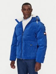 Tommy Hilfiger Kurtka puchowa MW0MW41361 Niebieski Regular Fit. Niebieskie kurtki męskie Tommy Hilfiger, l, bez wzorów, z puchu, bez ramiączek, bez kaptura. Za 2,189.00 zł.
