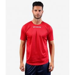 Koszulka piłkarska dla dorosłych Givova One. Czerwone t-shirty sportowe męskie Givova, s, bez wzorów, sportowe, bez ramiączek. Za 35.00 zł.