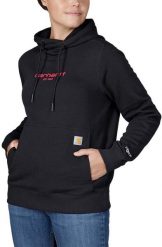 Bluza Carhartt Force Lightweight Logo Black. Czarne bluzy nierozpinane męskie Carhartt, m, bez wzorów, bez ramiączek, bez kaptura. Za 273.04 zł.