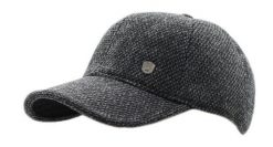 Czapka z Nausznikami, Popielata w Drobny Wzór z Daszkiem, Jesienno-Zimowy -Pako Jeans. Szare czapki męskie Pako Jeans, na zimę, bez wzorów, z bawełny. Za 65.00 zł.