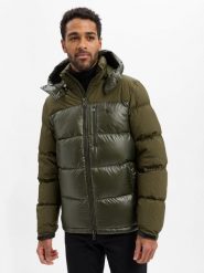 Polo Ralph Lauren Męska kurtka puchowa Mężczyźni zielony jednolity, S. Zielone kurtki męskie Polo Ralph Lauren, m, bez wzorów, z puchu, sportowe, bez ramiączek, bez kaptura. Za 1,599.95 zł.