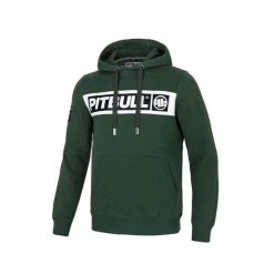 Bluza męska Pitbull z kapturem Sherwood. Zielone bluzy nierozpinane męskie PITBULL, m, bez wzorów, z kapturem. Za 239.00 zł.