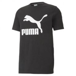 Koszulka sportowa męska Puma Classics Logo Tee. Czarne t-shirty sportowe męskie Puma, m, bez wzorów, sportowe, bez ramiączek. Za 186.00 zł.
