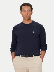 BOSS Sweter C-Illian 50543136 Granatowy Regular Fit. Niebieskie kardigany męskie Boss, m, bez wzorów, z bawełny, bez ramiączek. Za 799.99 zł.