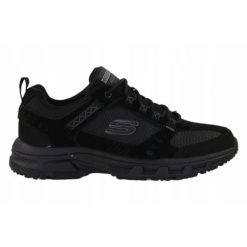 Buty męskie SKECHERS Oak Canyon. Czarne buty trekkingowe męskie Skechers, bez wzorów, bez zapięcia, trekkingowe, skechers sport. Za 237.36 zł.