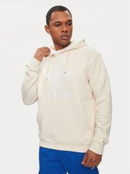 Adidas Bluza adicolor Classics Trefoil IM9408 Écru Regular Fit. Bluzy nierozpinane męskie ADIDAS, m, bez wzorów, z bawełny, bez ramiączek, bez kaptura. Za 169.99 zł.
