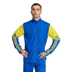Bluza męska adidas Squadra 25 Training. Niebieskie bluzy nierozpinane męskie ADIDAS, m, bez wzorów, z poliesteru, bez ramiączek, bez kaptura. Za 129.00 zł.