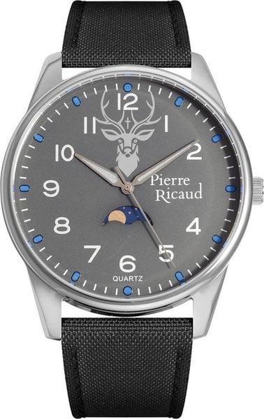 Zegarek Pierre Ricaud Zegarek męski Pierre Ricaud P60037.5227QF czarny. Czarne zegarki męskie Pierre Ricaud. Za 330.00 zł.
