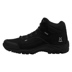 Buty trekkingowe Haglöfs Ridge GTX Mid. Czarne buty trekkingowe męskie Haglöfs, bez wzorów, bez zapięcia. Za 851.80 zł.