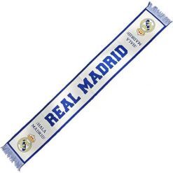 Szalik Realu Madryt - klasyczny wzór Hala Madrid. Szaliki męskie Real Madrid, bez wzorów, klasyczne. Za 99.00 zł.
