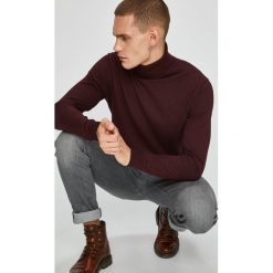 Premium by Jack&Jones - Sweter. Brązowe swetry męskie Premium by Jack&Jones, z bawełny, z golfem. W wyprzedaży za 139.90 zł.