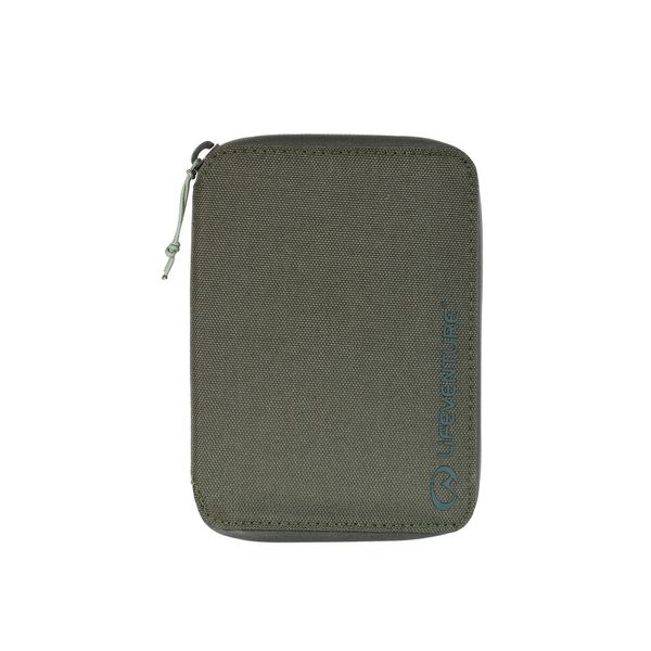 Portfel Lifeventure Recycled RFiD Mini Travel Wallet - olive. Zielone portfele męskie Lifeventure, bez wzorów. Za 119.99 zł.
