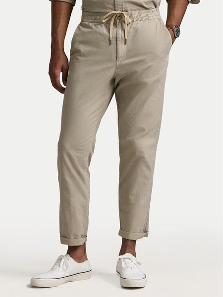 Polo Ralph Lauren Spodnie materiałowe 710958589002 Beżowy Classic Fit. Brązowe spodnie na co dzień męskie Polo Ralph Lauren, bez wzorów, z bawełny. Za 479.99 zł.