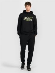 4F Spodnie dresowe joggery męskie 4F x Robert Lewandowski - czarne M. Czarne spodnie dresowe męskie 4f, z aplikacjami, z dresówki. Za 189.99 zł.