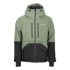 Wodoodporna kurtka Peak Mountain Cesna. Zielone kurtki narciarskie i snowboardowe męskie Peak Mountain, na zimę, m, bez wzorów, bez kaptura, narciarskie. W wyprzedaży za 683.00 zł.