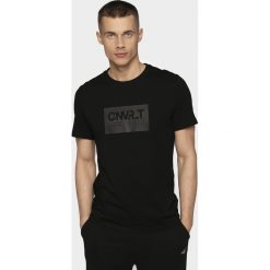 T-shirt męski TSM200 - głęboka czerń. T-shirty męskie 4f. Za 49.99 zł.