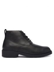 Calvin Klein Botki Dress Lug Desert Boot Lth YM0YM01427 Czarny. Czarne sztyblety męskie Calvin Klein, ze skóry, bez obcasa, bez zapięcia. Za 679.99 zł.