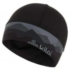 Czapka do biegania Kilpi TAIL-U. Czarne czapki męskie Kilpi, bez wzorów, sportowe. Za 60.57 zł.