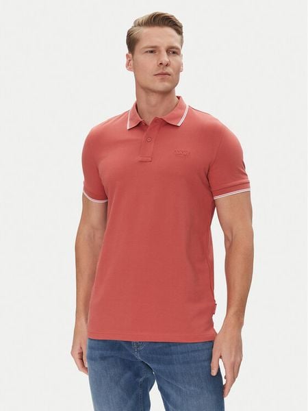 JOOP! Jeans Polo 15 JJJ-04Agnello 30045613 Czerwony Modern Fit. Czerwone koszulki polo męskie JOOP! Jeans, m, bez wzorów, z bawełny, bez kołnierzyka, bez ramiączek. Za 189.99 zł.