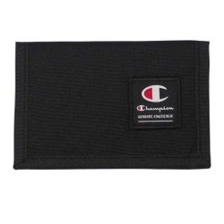 Portfel Z Logo. Czarne portfele męskie CHAMPION, bez wzorów. Za 81.99 zł.
