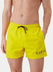EA7 Emporio Armani Szorty kąpielowe 7M002000 AF13049 M2047 Żółty Regular Fit. Żółte kąpielówki męskie EA7 Emporio Armani, m, bez wzorów, z syntetyku. Za 279.99 zł.