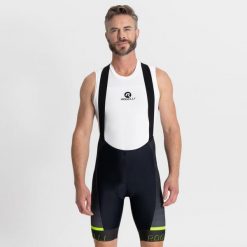 Spodenki rowerowe męskie Rogelli Hero II. Czarne szorty sportowe męskie Rogelli, bez wzorów, sportowe. W wyprzedaży za 360.00 zł.