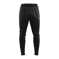 Spodnie treningowe męskie Craft Evolve Slim. Czarne długie spodnie sportowe męskie Craft, bez wzorów, z dresówki, na fitness i siłownię. Za 204.00 zł.