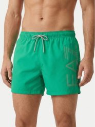 EA7 Emporio Armani Szorty kąpielowe 7M002001 AF14497 M7126 Zielony Regular Fit. Zielone kąpielówki męskie EA7 Emporio Armani, m, bez wzorów, z syntetyku. Za 249.99 zł.