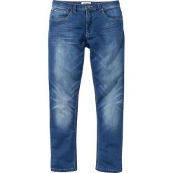 Dżinsy dresowe Regular Fit Straight bonprix niebieski. Jeansy męskie marki bonprix. Za 59.99 zł.