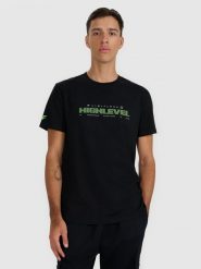 4F T-shirt regular z nadrukiem męski - czarny 3XL. Czarne t-shirty męskie 4f, m, bez wzorów, z bawełny, bez kołnierzyka, bez ramiączek. Za 59.99 zł.