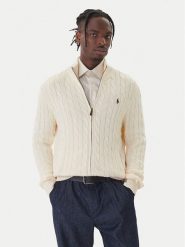 Polo Ralph Lauren Sweter 710899975005 Écru Regular Fit. Kardigany męskie Polo Ralph Lauren, l, bez wzorów, z bawełny, bez ramiączek. Za 989.99 zł.