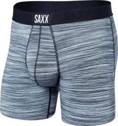 SAXX Bokserki męskie szybkoschnące SAXX VIBE Boxer Brief melanż - niebieskie S. Niebieskie bokserki męskie Saxx, m, bez wzorów. Za 103.99 zł.