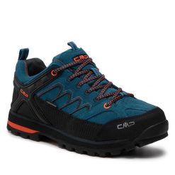 Trekkingi CMP. Niebieskie buty trekkingowe męskie CMP, bez wzorów, sportowe, bez obcasa, bez zapięcia. Za 359.99 zł.