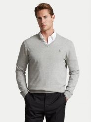 Polo Ralph Lauren Sweter 710670789002 Szary Slim Fit. Szare kardigany męskie Polo Ralph Lauren, l, bez wzorów, z bawełny, bez ramiączek. Za 679.99 zł.