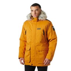 Parka Helly Hansen Reine. Brązowe parki męskie Helly Hansen, bez wzorów, bez kaptura. W wyprzedaży za 1,157.50 zł.